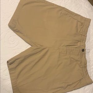 Flat Front Cotton Shorts